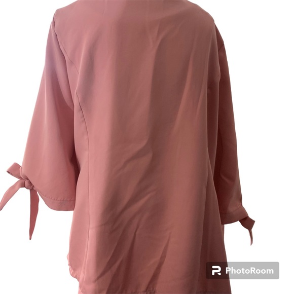 5 for 20 Shein handkerchief pink open front cardigan - Picture 3 of 10